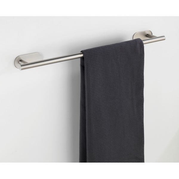 Suport pentru prosoape argintiu mat autoadeziv din oțel inoxidabil Orea Uno – Wenko-image-1