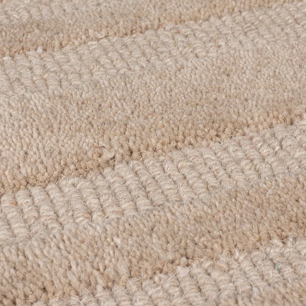 Covor bej țesut manual din lână 120x170 cm Zen Rectangles – Flair Rugs-image-2