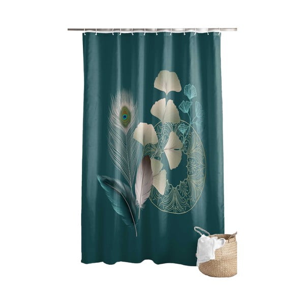 Perdea de duș 180x200 cm Ginkoblue – douceur d'intérieur