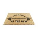 Covoraș de intrare din fibre de nucă de cocos 40x60 cm Probably At The Gym – Artsy Doormats