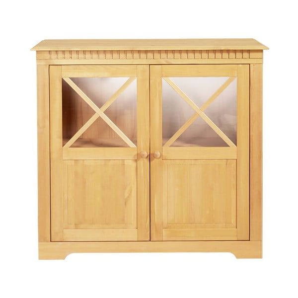 Vitrină în culoare naturală din lemn de pin 95x35 cm Lisa – Støraa