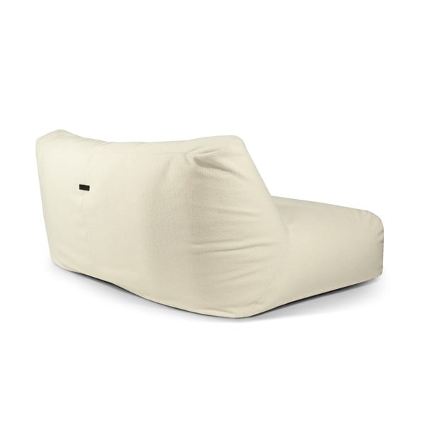 Fotoliu bean bag crem cu tapițerie din țesătură bouclé Sofa Tube 190 – SLOWDOWN-image-3