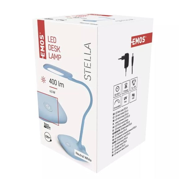 Veioză albastru-deschis LED cu intensitate reglabilă (înălțime 55 cm) Stella – EMOS-image-1