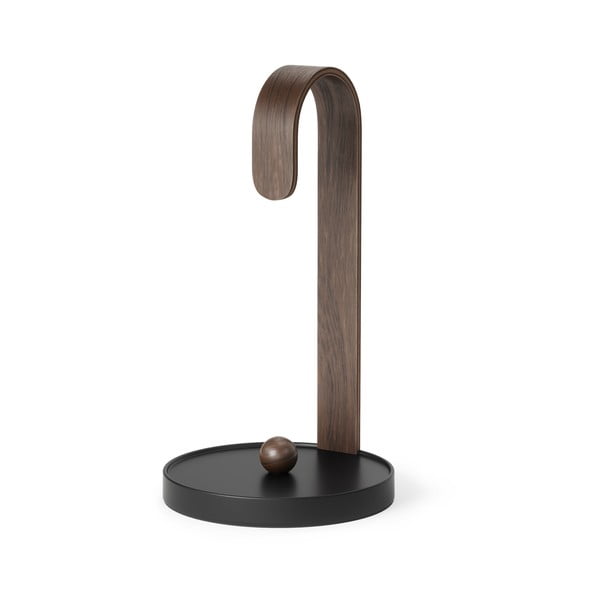 Suport vertical pentru prosoape de bucătărie din hârtie negru din lemn ø 17 cm Bellwood – Umbra