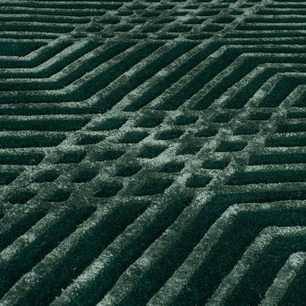 Covor din lână Flair Rugs Diamonds, 160 x 230 cm, verde-image-2