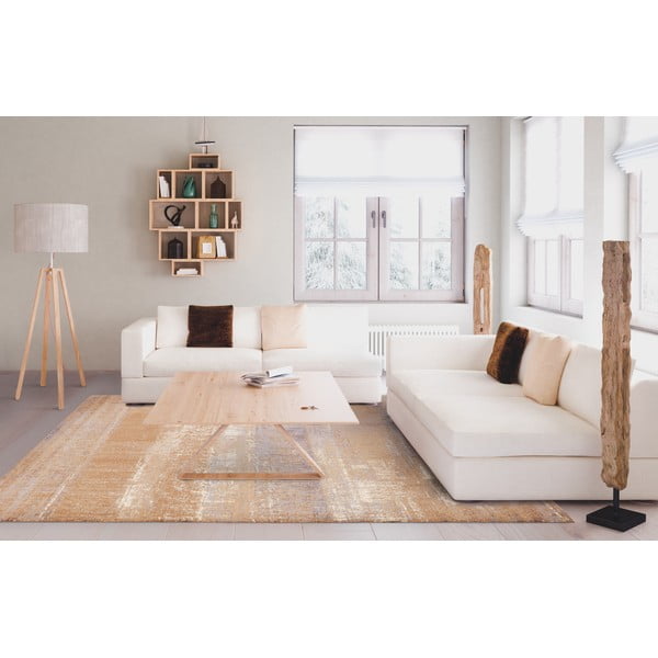 Covor maro din lână 133x180 cm Layers – Agnella-image-1