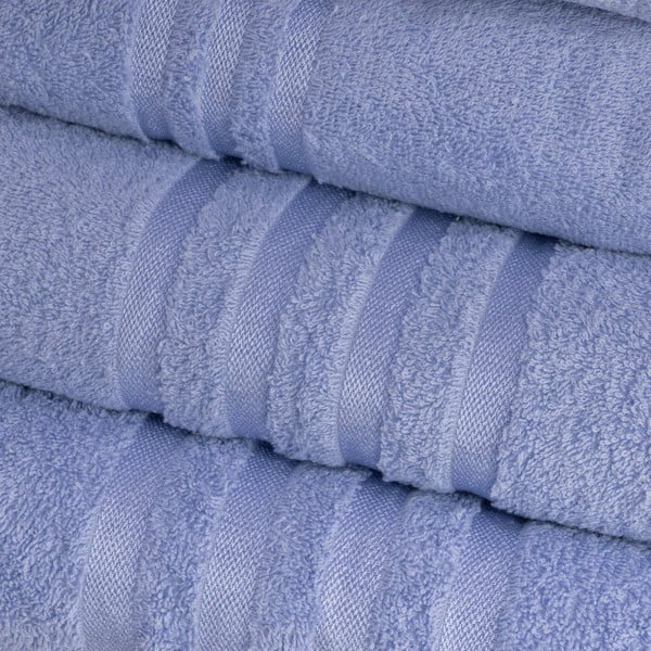 Prosop albastru din bumbac din frotir 70x140 cm Simple – Casa Selección-image-1