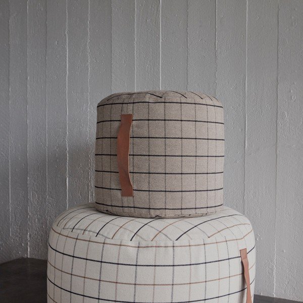 Fotoliu bean bag crem Grid – OYOY Living Design-image-2