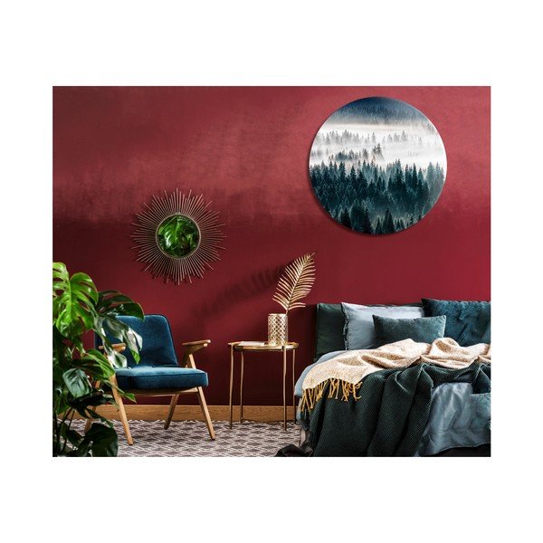 Decorațiune perete Styler Ring Forest Mist, ø 70 cm-image-1