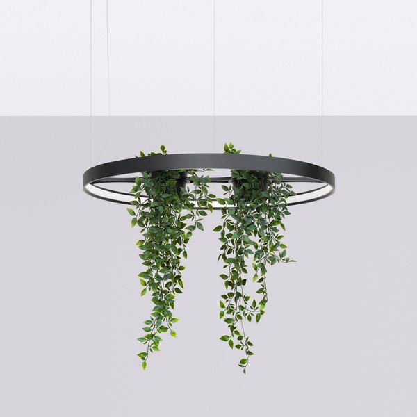 Lustră neagră LED din aluminiu ø 78 cm RIO – Thoro-image-4