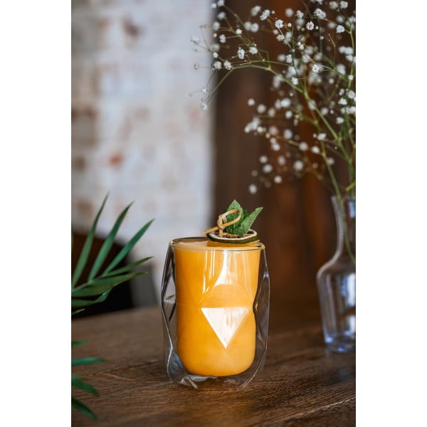 Set 2 pahare de latte cu perete dublu Vialli Design Geo, 250 ml-image-4