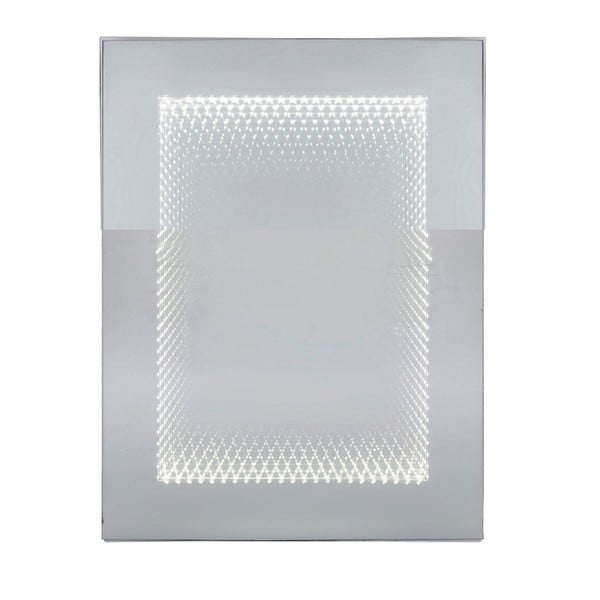Oglindă perete cu iluminare LED Kare Design Infinity, 60 x 80 cm