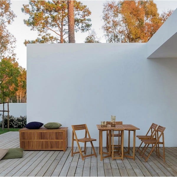 Cutie de depozitare pentru grădină în culoare naturală din lemn Noemi  – Bizzotto-image-1