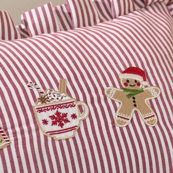 Pernă decorativă 30x50 cm  cu model de Crăciun Christmas Gingerbread Stripe – Catherine Lansfield-image-3