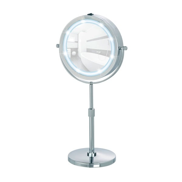 Oglindă cosmetică (5x) cu led/de mărire ø 13,5 cm Lumi – Wenko-image-1