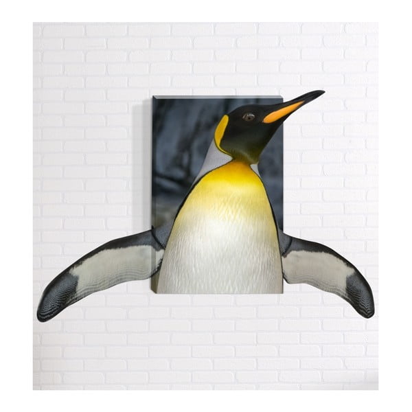 Tablou de perete 3D Mosticx Penguin, 40 x 60 cm