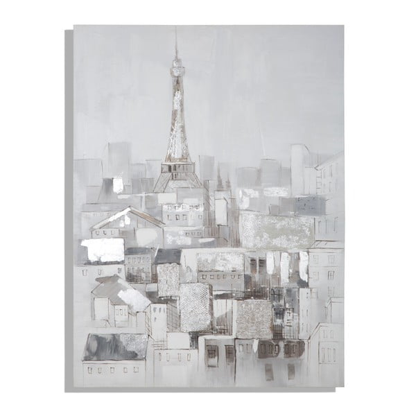 Tablou pictat manual Mauro Ferretti Dipinto Su Tela Paris Roofs, 90 x 120 cm