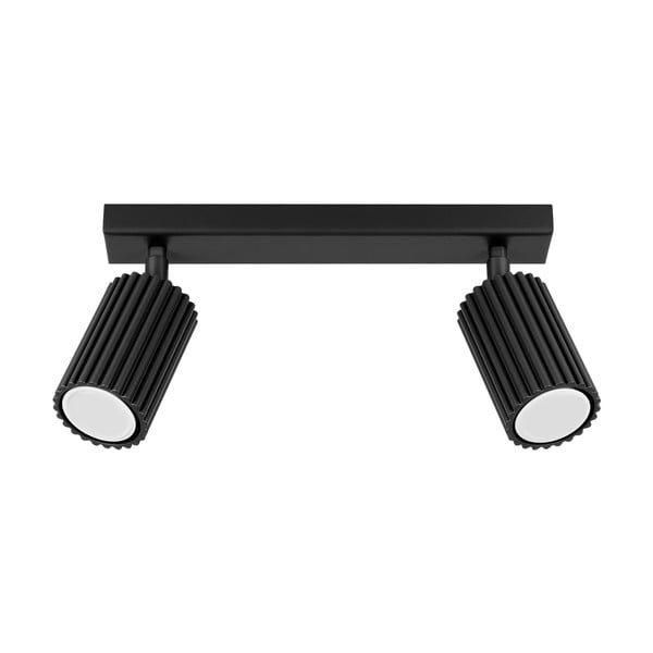 Spot negru 6,5x30 cm Gleam – Sollux