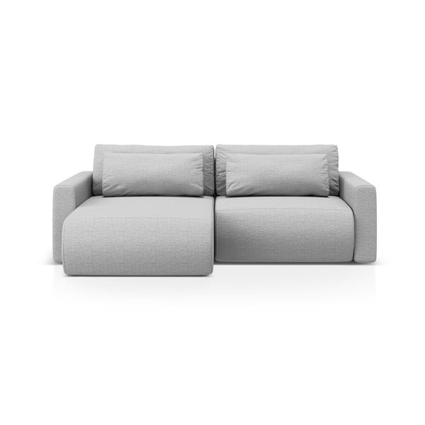 Colțar gri deschis extensibil, cu spațiu de depozitare Belfast – Cosmopolitan Design