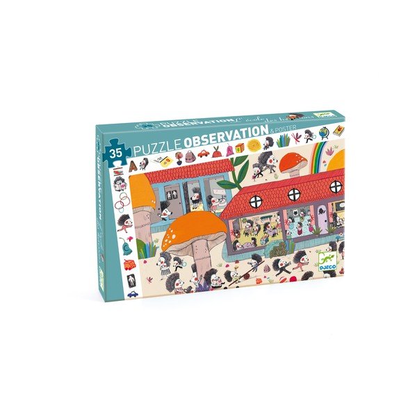 Puzzle pentru copii Djeco Observation Arici-image-1