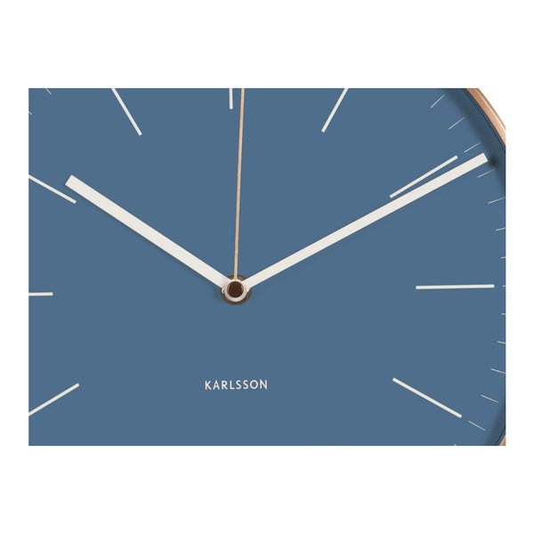 Ceas de perete Present Time Minimal Jeans, albastru-image-2