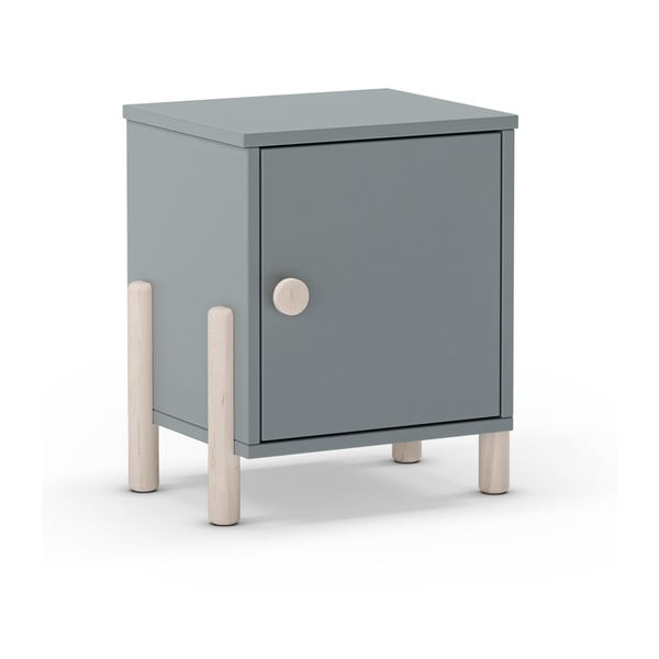 Noptieră de copii verde prăfuit din lemn de pin Enola – Marckeric-image-2