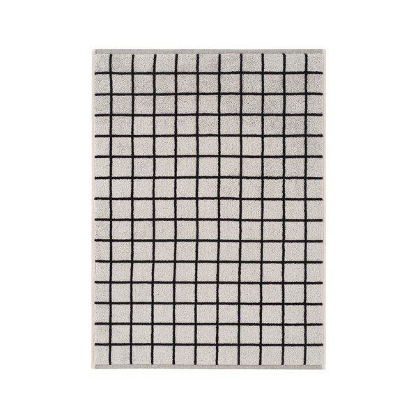 Prosop negru/bej din bumbac 50x70 cm Grid – Jotex-image-2