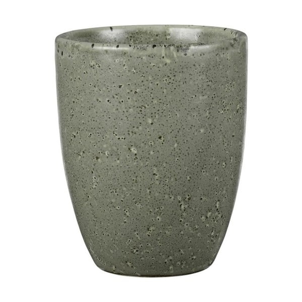 Cană din ceramică fără toartă Bitz Mensa, 300 ml, verde-gri