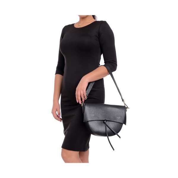 Geantă din piele Isabella Rhea Modena, negru-image-2