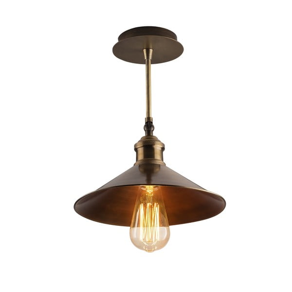 Plafonieră bronz cu abajur din metal ø 24 cm Berceste – Opviq lights