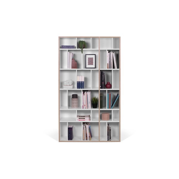 Bibliotecă albă TemaHome Group, lățime 108 cm-image-3