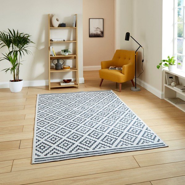 Covor gri lavabil 61x120 cm Coral Grey – Think Rugs-image-1