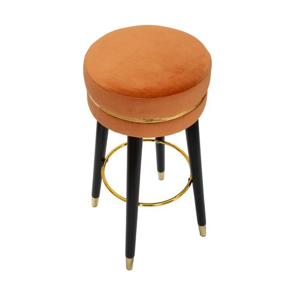 Scaun de bar Mauro Ferretti Paris Ruggine/Gold, negru-image-2