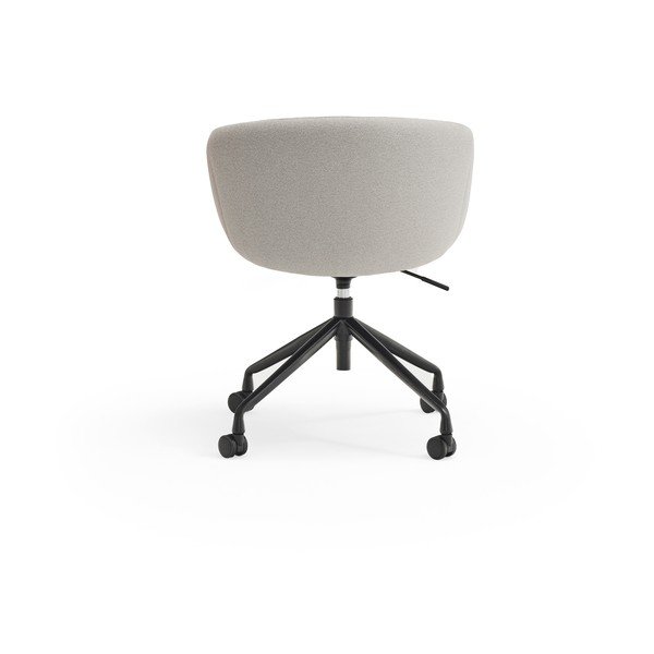 Scaun de birou gri deschis tapițat Add – Teulat-image-4