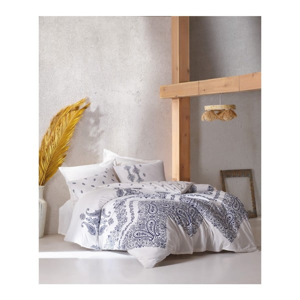 Set lenjerie de pat din bumbac pentru pat dublu Ranforce Coria, 200 x 220 cm