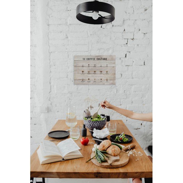 Semn din lemn 60x40 cm Coffee Culture – Really Nice Things-image-1