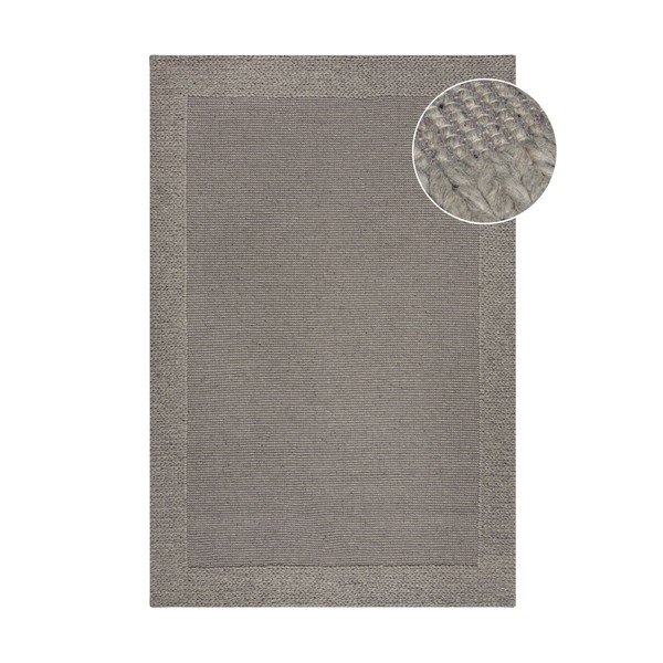 Covor gri din lână 120x170 cm Rue – Flair Rugs