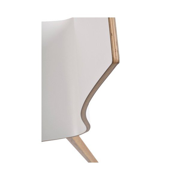 Scaun de dining cu picioare maro Rowico Grace, alb-image-3