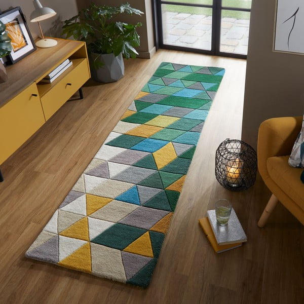 Covor tip traversă din lână Flair Rugs Prism, 60 x 230 cm-image-1