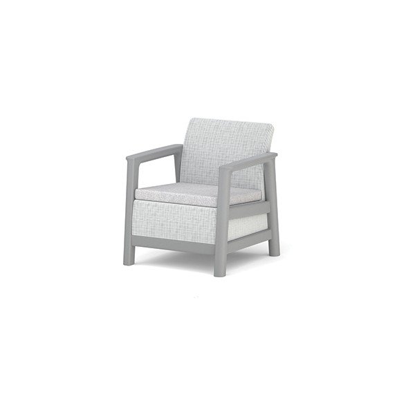 Fotolii de grădină gri-deschis 2 buc. din plastic Scandi Linea – Keter