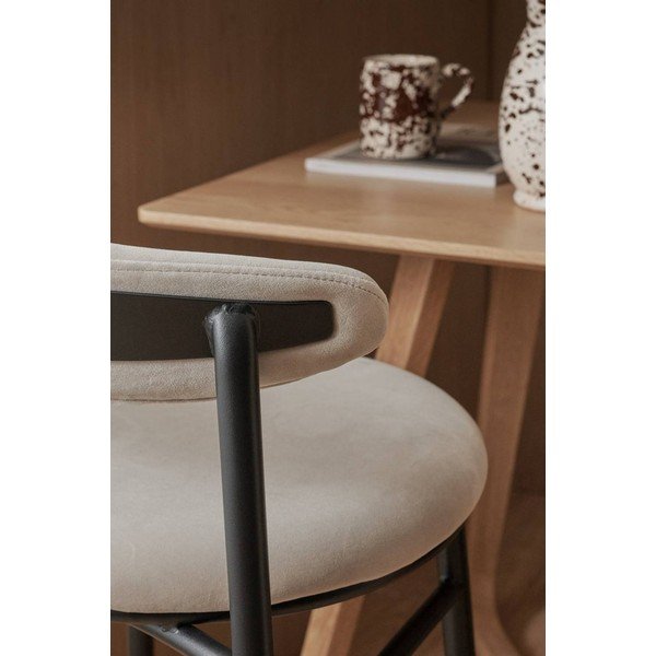 Scaun de bar bej din metal (înălțime șezut 66 cm) Doggi – Ellos Home-image-2