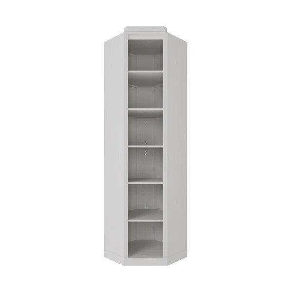 Bibliotecă albă din lemn de pin 85x219x56 cm Anita – Støraa