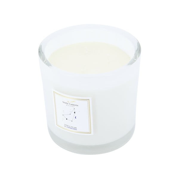 Lumânare parfumată în pahar alb cu aromă de vanilie și cuișoare Stella Cadente Capricorn