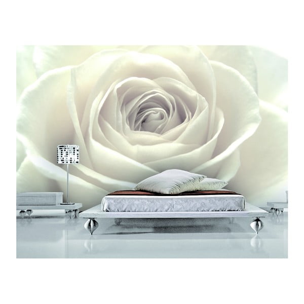 Tapet Trandafir alb, 400x280 cm
