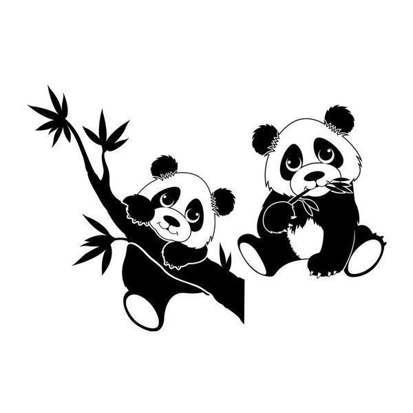 Autocolant Fanastick Pandas-image-1