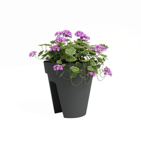 Ghiveci pentru balustradă din plastic reciclat de agățat / de perete ø 30 cm Capri – Artevasi-image-2