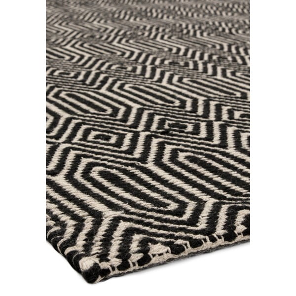 Covor negru din lână 160x230 cm Sloan – Asiatic Carpets-image-2
