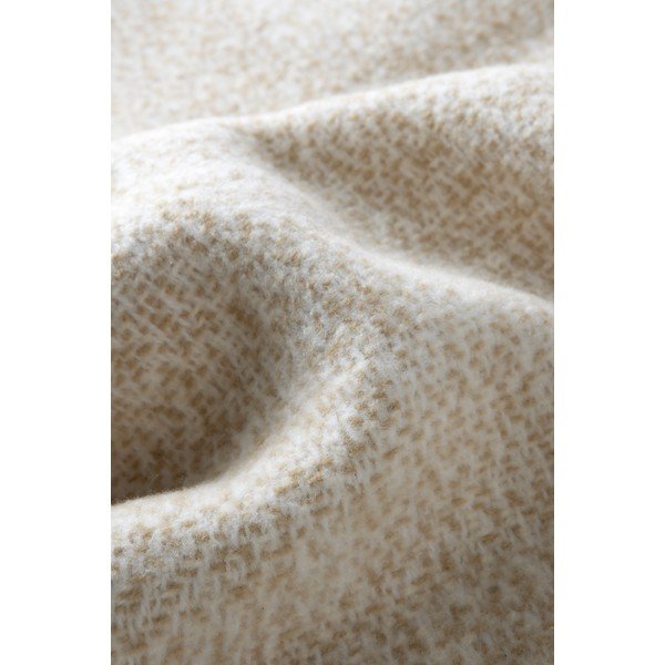 Pătură bej din amestec de bumbac 140x180 cm Rennes – Euromant-image-1