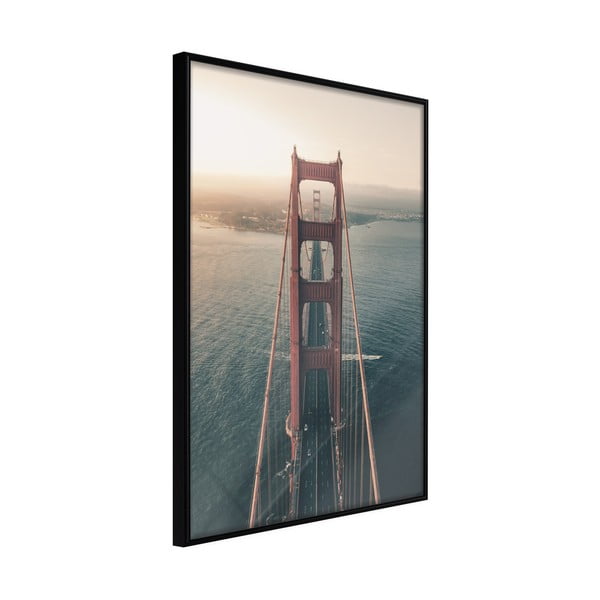 Poster cu ramă Artgeist Bridge in San Francisco I, 40 x 60 cm