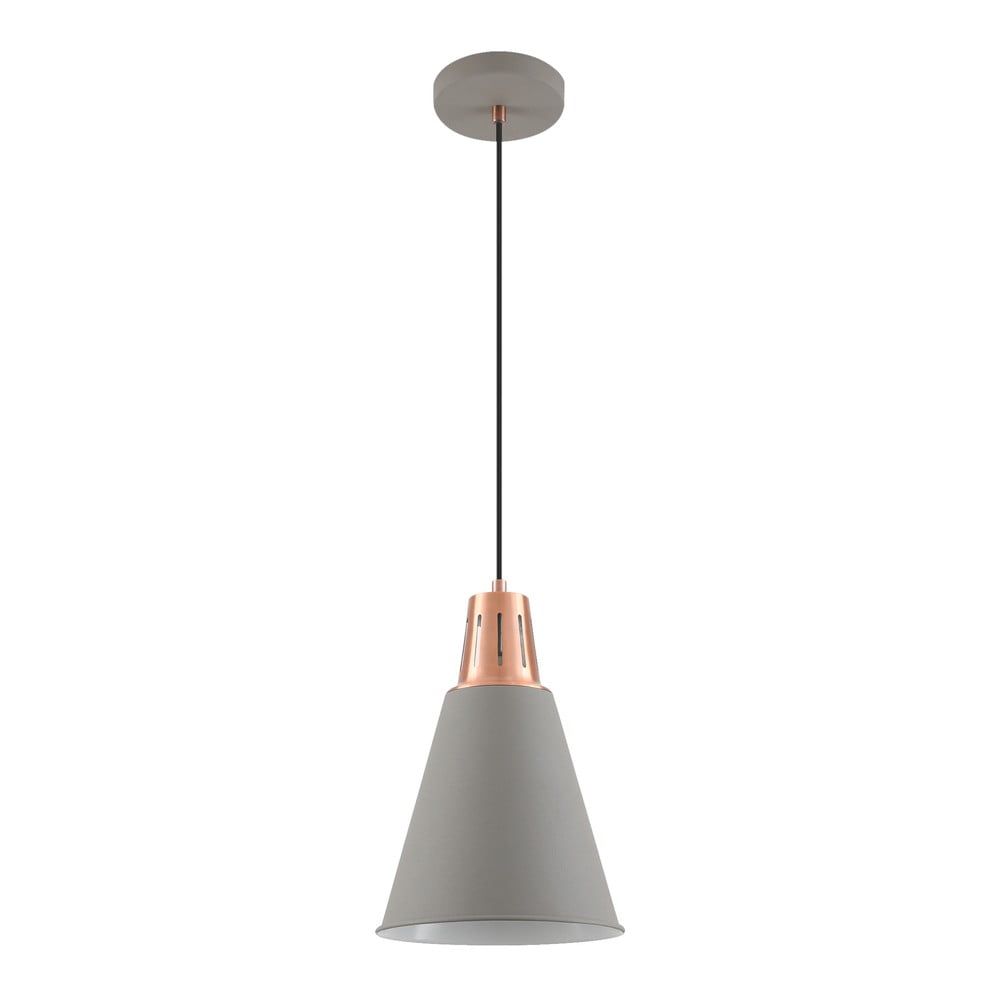 Lustră gri cu abajur din metal ø 22 cm Gianni – GTV